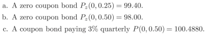 For the following scenario, check if there is a mispriced security: