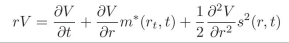 Recall the Fundamental Pricing Equation:   We can compute the values for all the terms except the ∂V/∂t term, so allwehavetodois:  