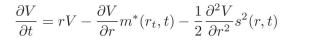 Recall the Fundamental Pricing Equation:   We can compute the values for all the terms except the ∂V/∂t term, so allwehavetodois:  