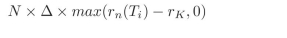 A caplet is an option on interest rates with the following payoff: