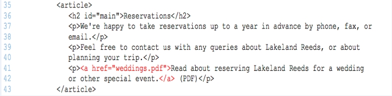 <strong> -Referring to the figure above, the closing tag of the href attribute is ____.</strong> A) </div> B) </a> C) P1P1 _ E D) </h2>