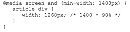 <strong> Referring to the figure above, what part of a responsive layout would this code accomplish?</strong> A) create a small screen layout B) add a sidebar C) implement adaptive content D) create a widescreen layout