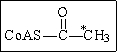 <strong>If acetyl-CoA labeled with <sup>14</sup>C, as shown in the figure to the right, were used as the substrate for the citric acid cycle, which of the following intermediates would be produced during the first round of the cycle?  </strong> A)   B)   C)   D)   E)   <div style=padding-top: 35px> 