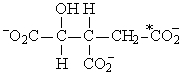 <strong>If acetyl-CoA labeled with <sup>14</sup>C, as shown in the figure to the right, were used as the substrate for the citric acid cycle, which of the following intermediates would be produced during the first round of the cycle?  </strong> A)   B)   C)   D)   E)   <div style=padding-top: 35px> 