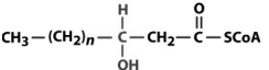 <strong>Considering the figure below, what compound would be formed by action of acyl-CoA dehydrogenase? </strong> A) B) C) D) E)
