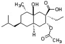 Circle all substituents that would be expected to occupy an axial position in the fused bicyclic structure below.