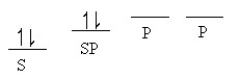 <strong>Which of the following line orbital energy diagrams describes the orbital location of valence electrons in an sp<sup>3</sup> hybridized carbon atom (consider that SP is a generic notation that could reference either sp, sp<sup>2</sup> or sp<sup>3 </sup>hybrid orbitals)?</strong> A) B) C) D) E)