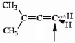 Choose the correct hybridization for the atom indicated in the molecule below.