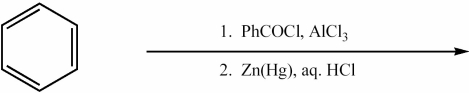 Provide the major organic product of the following reaction sequence.