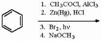 Provide the structure of the major organic product in the following reaction sequence.