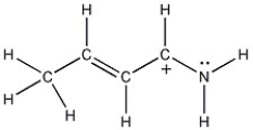 One resonance structure of a cation is shown. Provide the other reasonable resonance structures.