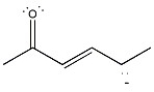 Draw the important resonance forms for the structure shown below.