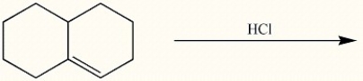Draw the major regioisomeric product generated in the reaction below.  