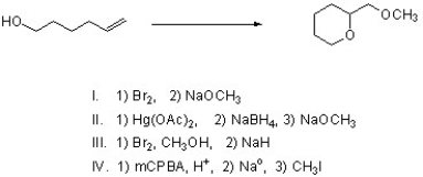 Which of the following steps would successfully complete the following reaction?