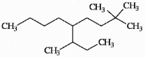 Provide an acceptable name for the alkane shown below.  
