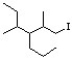 <strong>Identify the correct IUPAC name for the following structures. </strong> A) 4-(2-iodo-1-methylethyl)-3-methylheptane B) 3-s-butyl-1-iodo-2-methylhexane C) 1-iodo-2,4-dimethyl-3-propylhexane D) 2,4-dimethyl-1-iodo-3-propylhexane