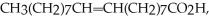 What are the two major organic products which result when oleic acid, is treated with ozone followed by dimethyl sulfide?