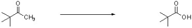 <strong>What reagents are needed to complete the following synthesis? </strong> A) 1) NaOH / heat, 2) HCl (aq) B) 1) NaOH / I<sub>2</sub>, 2) HCl (aq) C) 1) warm conc. KMnO<sub>4</sub> / NaOH, 2) HCl (aq) D) 1) Ag(NH<sub>3</sub>)<sub>2</sub>OH, 2) HCl (aq)