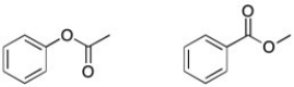 Using <sup>1</sup>H NMR, how would you tell the two esters apart?  <div style=padding-top: 35px> 