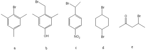 Which of the following must be converted into a carboxylic acid through nitrile hydrolysis rather than through a Grignard synthesis with Mg/ether followed with dry CO<sub>2</sub> and work-up with H<sub>3</sub>O<sup>+</sup>?