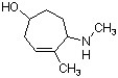 <strong>Identify the correct name for the following structure. </strong> A) 5-methyl-4-(methylamino)cyclohept-5-enol B) 5-hydroxy-2,N-dimethylcyclohept-2-enamine C) 4-hydroxy-7,N-dimethylcyclohept-6-enamine D) 4-methyl-5-(methylamino)cyclohept-3-enol