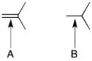 Which of the indicated carbon-carbon bonds is shorter?  