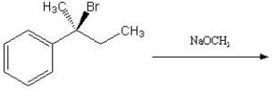 Describe the major elimination products of the following reaction, including any stereochemistry, and indicate which structure will predominate. Explain and defend your answer.