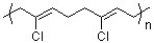 Neoprene is a flexible, chemically resistant polymer used in shoe soles, hoses and wetsuits. Based on the polymer structure of neoprene, provide a structure for the monomer of neoprene.
