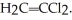 Provide the structure of Saran, an alternating copolymer of and