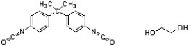 Draw one complete repeating segment of the polymer resulting from the two monomer units below.