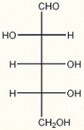 The structure of D-arabinose is shown below. Which of the following correctly describes the configurations of the asymmetric carbons in D-arabinose?