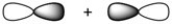 What kind of molecular orbital (σ, σ<sup>*</sup>, π, or π<sup>*</sup>) results when the two atomic orbitals shown below interact in the manner indicated?