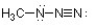 Complete the structure of methyl azide by adding any necessary formal charges.