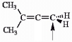 <strong>Choose the correct hybridization for the atom indicated in the molecule below. </strong> A) sp B) sp<sup>2</sup> C) sp<sup>3</sup> D) none of the above