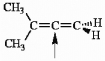 <strong>Choose the correct hybridization for the atom indicated in the molecule below. </strong> A) sp B) sp<sup>2</sup> C) sp<sup>3</sup> D) none of the above