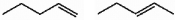 Are the two compounds shown below best described as cis-trans isomers, constitutional isomers, or not isomeric?