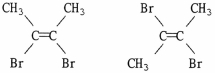 Are the two compounds shown below best described as cis-trans isomers, constitutional isomers, or not isomeric?