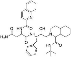 Use the following structure for the two questions below. Saquinavir Structure -Which of the molecules below can be properly called an amine?