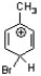 <strong>Which of the following is an intermediate in the bromination of toluene?</strong> A) B) C) D)
