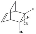 What diene and dienophile are used in the Diels-Alder route to the compound shown?