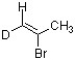 <strong>Which bond in the structure below would give rise to the highest absorption frequency in an IR spectrum? </strong> A) C sp<sup>2</sup>-H B) C sp<sup>3</sup>-H C) C-D D) C=C