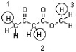 Which proton is the most acidic in the compound below?  