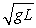 <strong>The period of a pendulum is the time it takes the pendulum to swing back and forth once. If the only dimensional quantities that the period depends on are the acceleration of gravity, g, and the length of the pendulum, L, what combination of g and L must the period be proportional to? Acceleration has dimensions of [L][T<sup>-2</sup>].</strong> A) g/L B) gL<sup>2</sup> C) gL D)   E)   <div style=padding-top: 35px> 