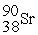 <strong>The symbol for a certain isotope of strontium is . What is the mass number of this isotope?</strong> A) 38 B) 52 C) 88 D) 90 E) 128