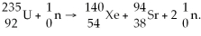 When a neutron collides with a uranium-235 nucleus it can induce a variety of fission reactions. One such reaction is: Given the following mass values: , 139.921620 u; , 93.915367 u; , 235.043924 u; , 1.008665 u, how much energy is released in this reaction? 1 u = 931.494 MeV/c<sup>2</sup>.