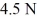 <strong>Calculate the impulse due to a force of That lasts for </strong> A)6.3 kg∙ m/s B)5.0 kg∙ m/s C)5.7 kg∙ m/s D)6.9 kg∙ m/s