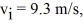 A block of mass m = 3.6 kg,moving on a frictionless surface with a speed   Makes a sudden perfectly elastic collision with a stationary block of mass M,as shown in the figure.Just after the collision,the 3.6-kg block recoils with a speed of   What is the speed V of the other block?  