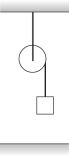 <strong>As shown in the figure,a 35.30-kg box is attached to a light string that is wrapped around a cylindrical frictionless spool of radius 10.0 cm and moment of inertia 4.00 kg ∙ m<sup>2</sup>.The spool is suspended from the ceiling,and the box is then released from rest a distance 3.50 m above the floor.How long does it take for the box to reach the floor? </strong> A)2.97 s B)2.85 s C)0.892 s D)4.18 s E)5.89 s