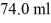 <strong>A glass beaker of unknown mass contains Of water.The system absorbs Of heat and the temperature rises As a result.What is the mass of the beaker? The specific heat of glass is ,and that of water is 1.0 cal/g ∙ °C.</strong> A)140 g B)560 g C)540 g D)270,000 g