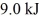 <strong>A fluid in an insulated,flexible bottle is heated by a high resistance wire and expands.If Of heat is applied to the system and it does Of work,how much does the internal (thermal)energy of the fluid change?</strong> A)4.0 kJ B)14 kJ C)-4.0 kJ D)45 kJ